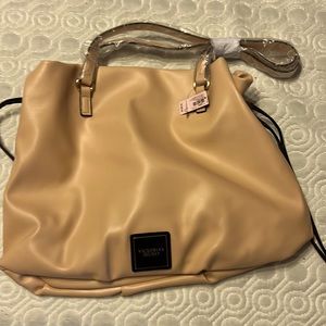 Victoria secret shoulder bag w draw string